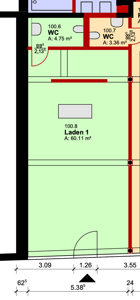 Prenájom nebytového priestoru 92 m², Hauptstraße 3-5, Recke, Severné Porýnie - Westfálsko Prenájom nebytového priestoru 92 m², Hauptstraße 3-5, Recke, Severné Porýnie - Westfálsko