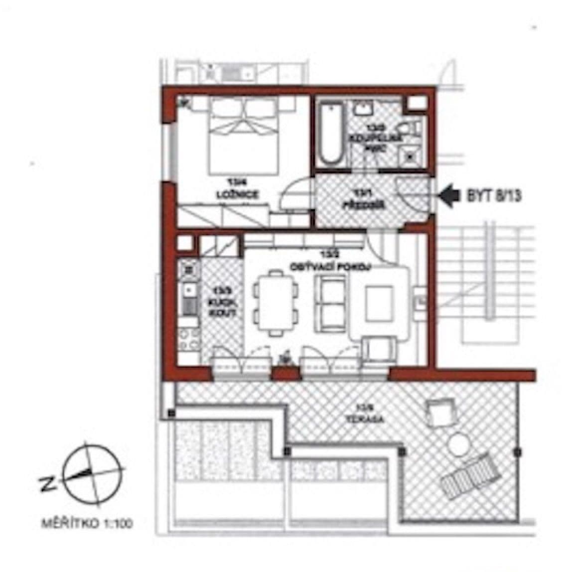 Predaj bytu 2-izbový 46 m², Heinemannova, Praha, Praha Predaj bytu 2-izbový 46 m², Heinemannova, Praha, Praha