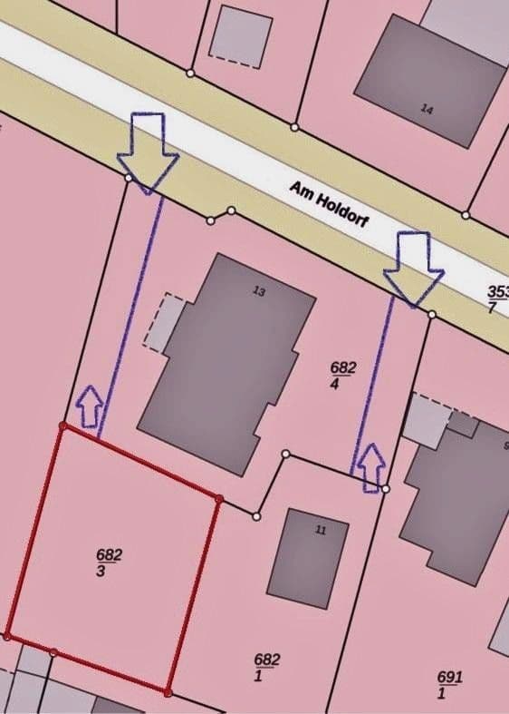 Predaj pozemku 455 m², Am Holdorf 13 a, Langwedel, Dolné Sasko Predaj pozemku 455 m², Am Holdorf 13 a, Langwedel, Dolné Sasko