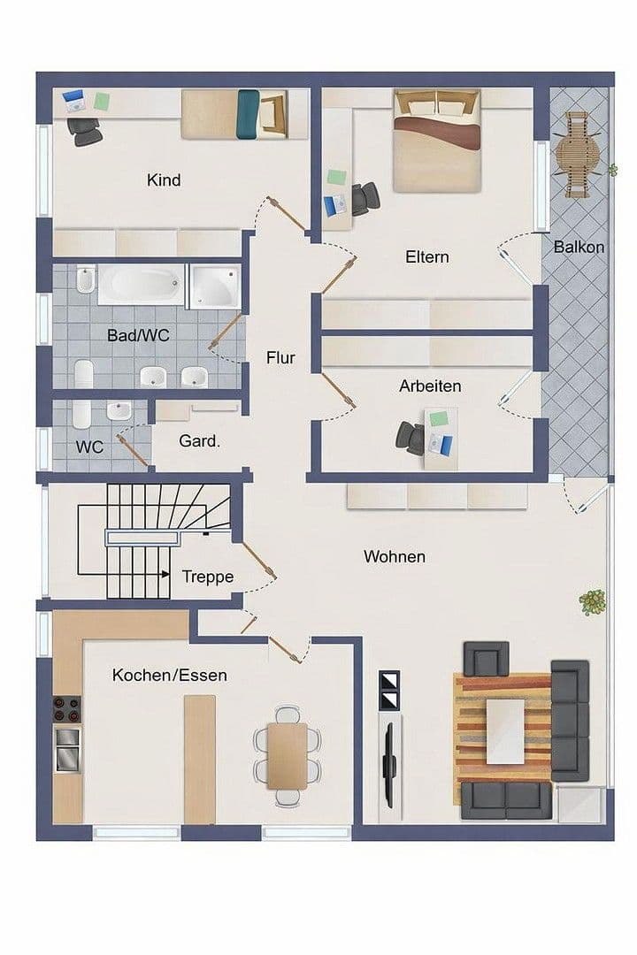 Prenájom bytu 4-izbový 126 m², Römerberg, Porýnie-Falcko Prenájom bytu 4-izbový 126 m², Römerberg, Porýnie-Falcko