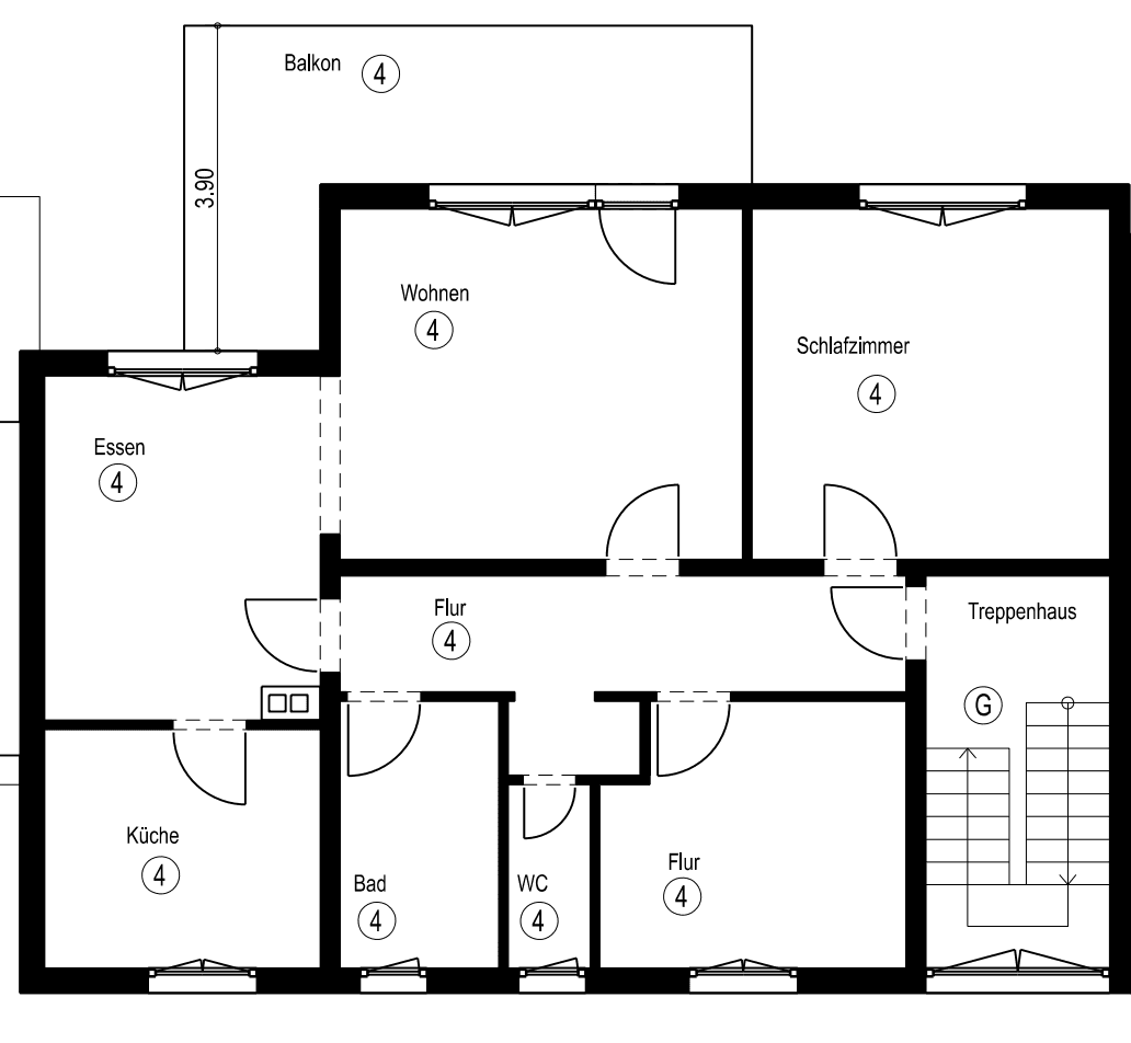 Prenájom bytu 4-izbový 105 m², Baden-Baden, Bádensko-Wurttembersko Prenájom bytu 4-izbový 105 m², Baden-Baden, Bádensko-Wurttembersko