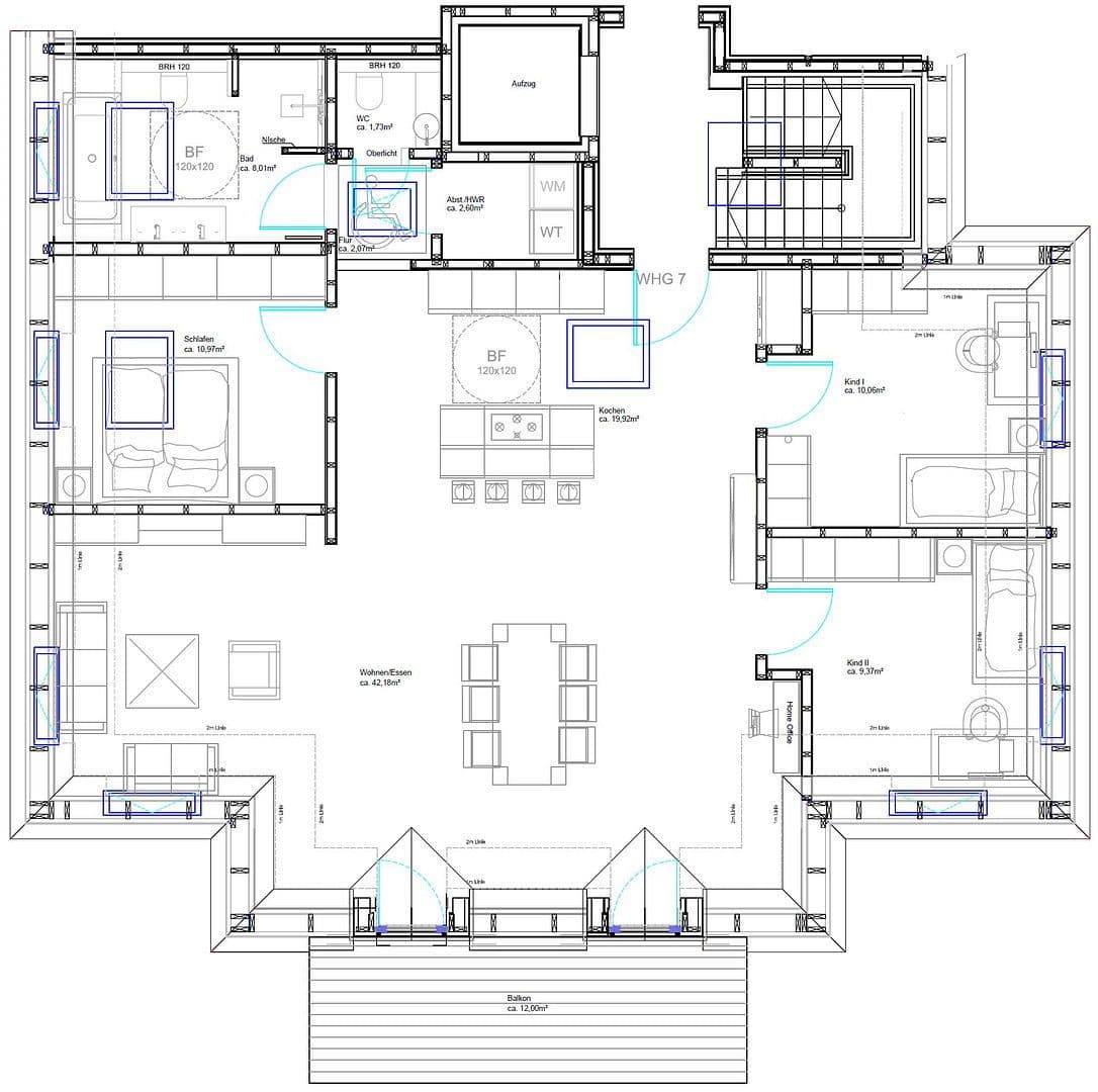 Prenájom bytu 4-izbový 112 m², Karwinskistr., 61, München, Bavorsko Prenájom bytu 4-izbový 112 m², Karwinskistr., 61, München, Bavorsko