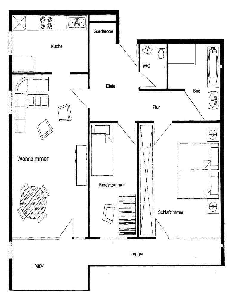 Prenájom bytu 3-izbový 74 m², Unterhaching, Bavorsko Prenájom bytu 3-izbový 74 m², Unterhaching, Bavorsko