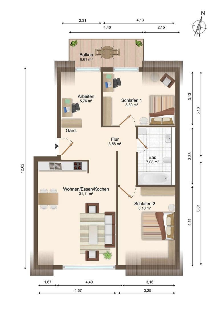 Predaj bytu 3-izbový 68 m², Bietigheimer Str. 14, Ingersheim, Bádensko-Wurttembersko Predaj bytu 3-izbový 68 m², Bietigheimer Str. 14, Ingersheim, Bádensko-Wurttembersko