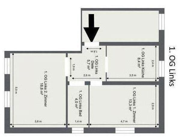 Prenájom bytu 2-izbový 50 m², Berliner Str. 11, Groß Köris, Brandenbursko Prenájom bytu 2-izbový 50 m², Berliner Str. 11, Groß Köris, Brandenbursko