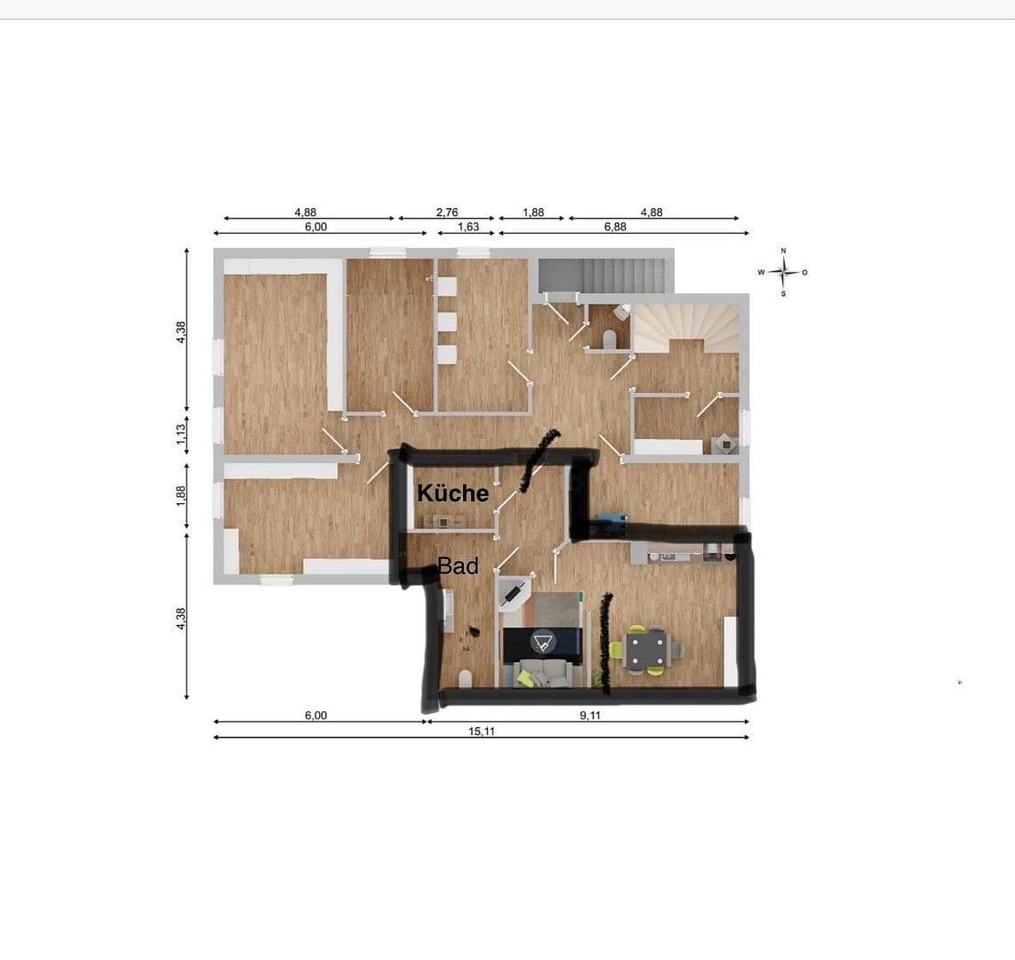 Prenájom bytu 1-izbový 39 m², Schlehenweg 2, Brandis, Sasko Prenájom bytu 1-izbový 39 m², Schlehenweg 2, Brandis, Sasko