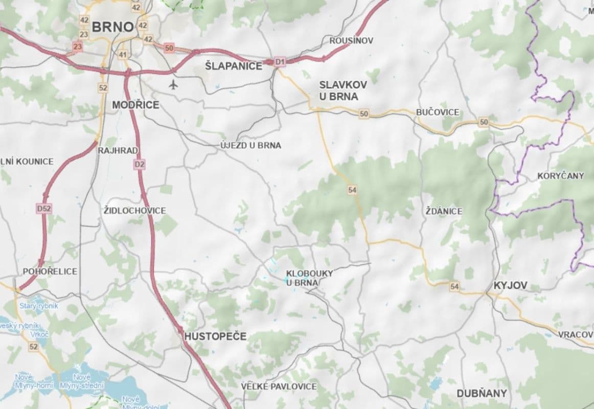 Predaj pozemku 23.114 m², Klobouky u Brna, Jihomoravský kraj Predaj pozemku 23.114 m², Klobouky u Brna, Jihomoravský kraj