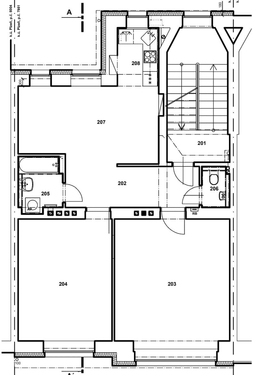 Prenájom bytu 3-izbový 80 m², Politických vězňů, Plzeň, Plzeňský kraj Prenájom bytu 3-izbový 80 m², Politických vězňů, Plzeň, Plzeňský kraj