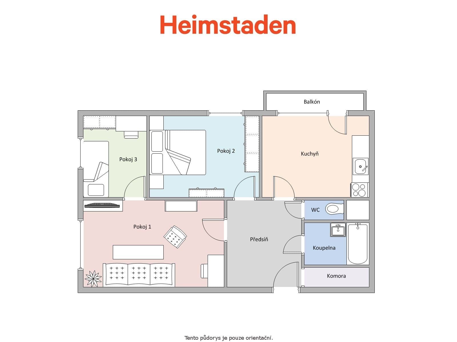 Prenájom bytu 3-izbový 66 m², Osvobození, Orlová, Moravskoslezský kraj Prenájom bytu 3-izbový 66 m², Osvobození, Orlová, Moravskoslezský kraj