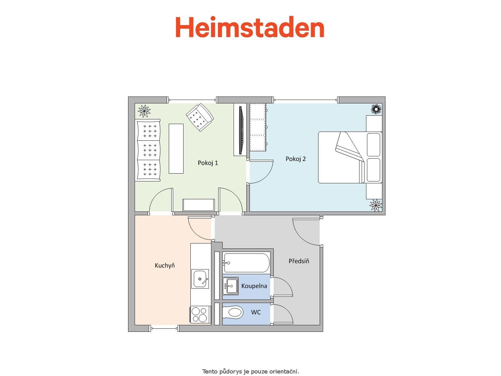 Prenájom bytu 2-izbový 52 m², Jarošova, Havířov, Moravskoslezský kraj Prenájom bytu 2-izbový 52 m², Jarošova, Havířov, Moravskoslezský kraj