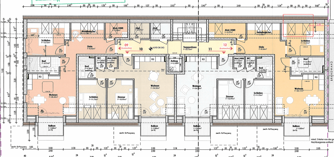 Prenájom bytu 3-izbový 80 m², Hamburger Allee 51b, Nauen, Brandenbursko Prenájom bytu 3-izbový 80 m², Hamburger Allee 51b, Nauen, Brandenbursko