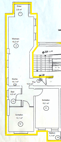 Prenájom bytu 3-izbový 77 m², Berlin, Berlín Prenájom bytu 3-izbový 77 m², Berlin, Berlín