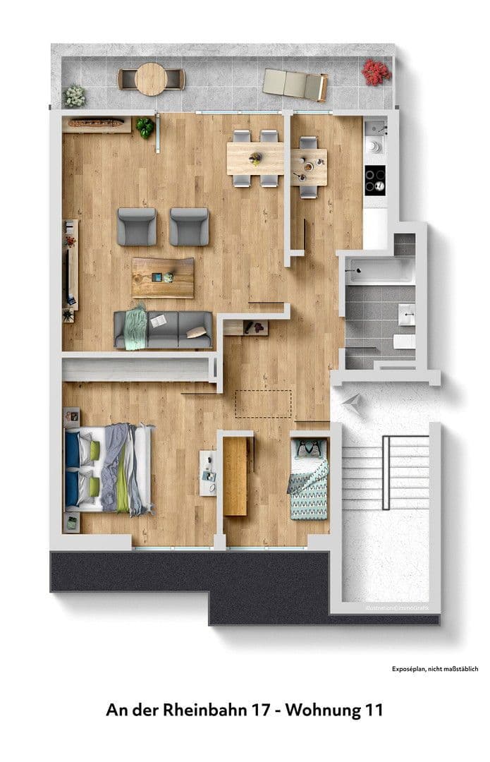 Predaj bytu 3-izbový 73 m², An der Rheinbahn 17, Meerbusch, Severné Porýnie - Westfálsko Predaj bytu 3-izbový 73 m², An der Rheinbahn 17, Meerbusch, Severné Porýnie - Westfálsko