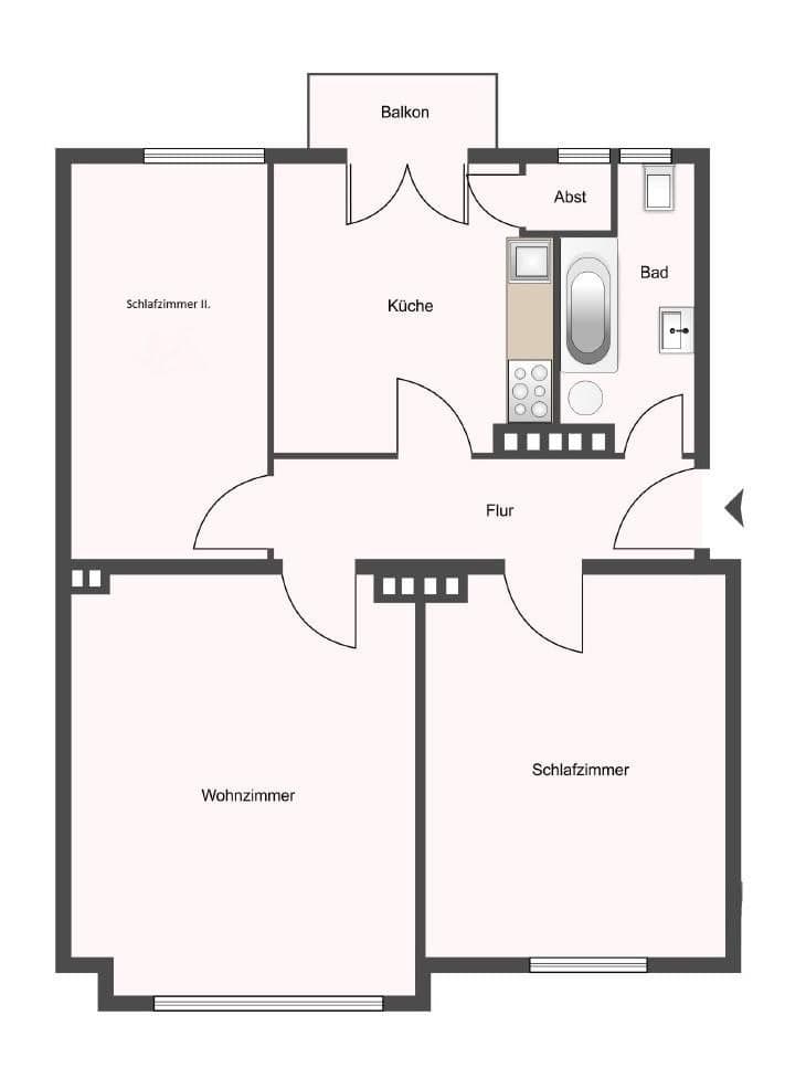 Predaj bytu 3-izbový 69 m², Hamburg, Hamburg Predaj bytu 3-izbový 69 m², Hamburg, Hamburg