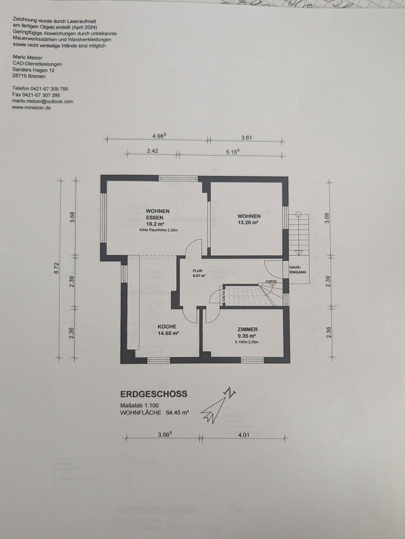 Predaj domu 122 m², pozemek 826 m², Bremen, Brémy Predaj domu 122 m², pozemek 826 m², Bremen, Brémy