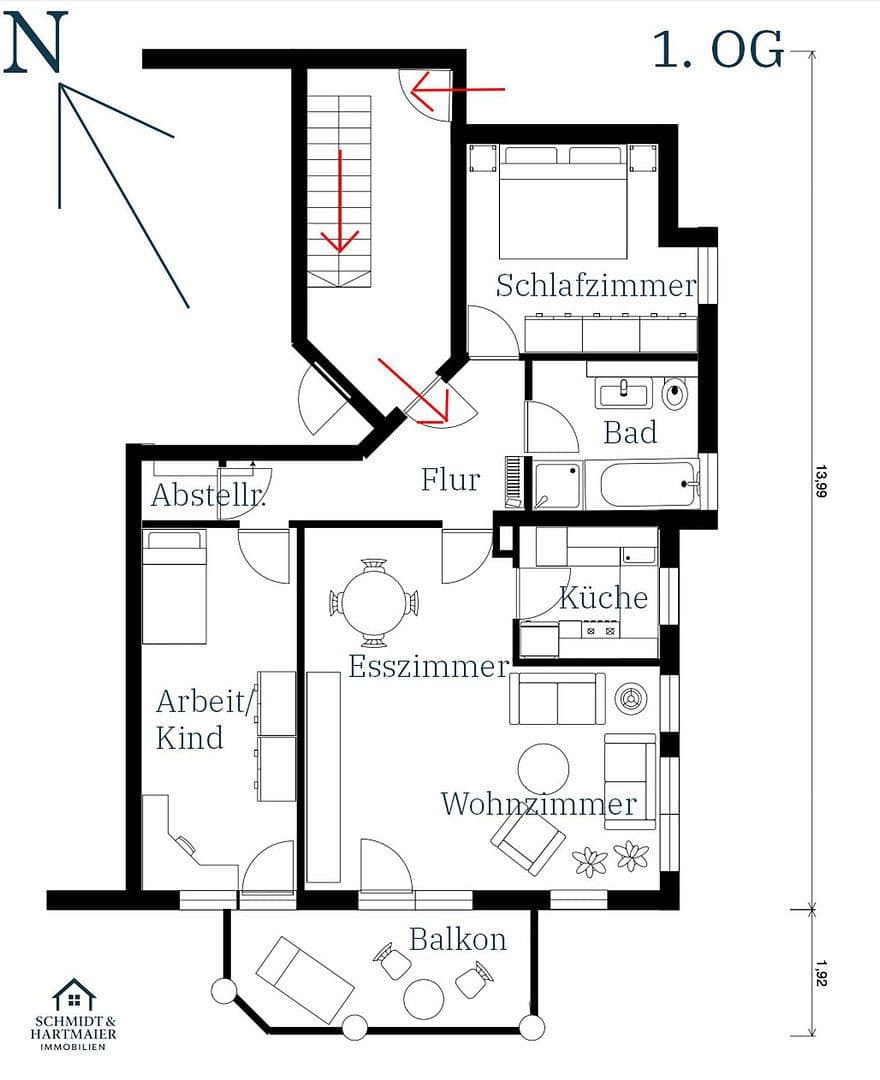 Predaj bytu 3-izbový 77 m², Große Hecke 15, Sindelfingen, Bádensko-Wurttembersko Predaj bytu 3-izbový 77 m², Große Hecke 15, Sindelfingen, Bádensko-Wurttembersko
