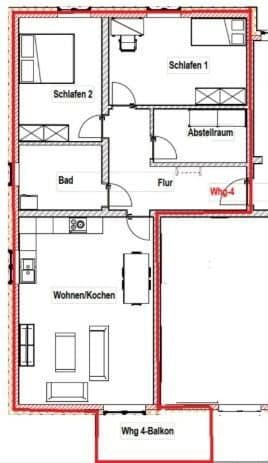 Prenájom bytu 3-izbový 90 m², Goethestraße 4, Sarstedt, Dolné Sasko Prenájom bytu 3-izbový 90 m², Goethestraße 4, Sarstedt, Dolné Sasko