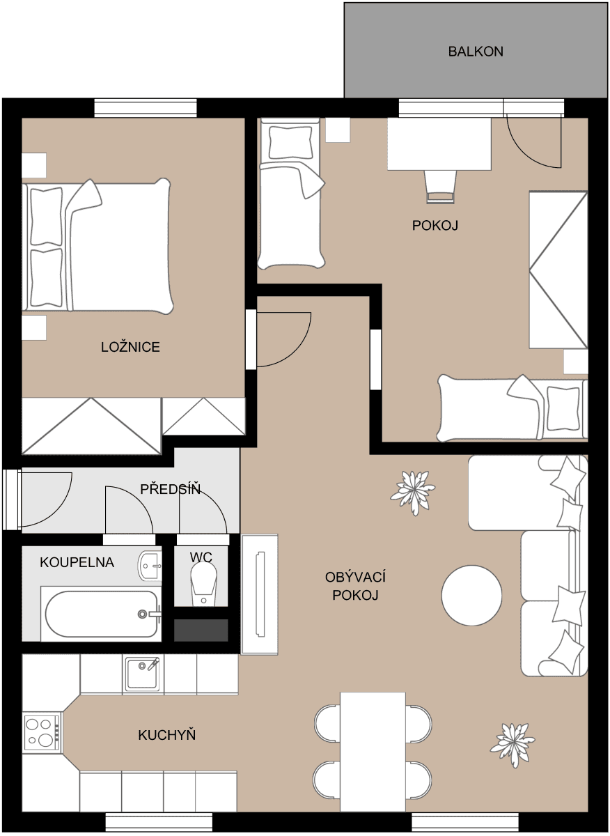 Predaj bytu 3-izbový 70 m², U Stadionu, Chrudim, Pardubický kraj Predaj bytu 3-izbový 70 m², U Stadionu, Chrudim, Pardubický kraj