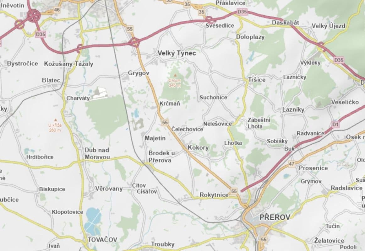 Predaj pozemku 3.728 m², Majetín, Olomoucký kraj Predaj pozemku 3.728 m², Majetín, Olomoucký kraj