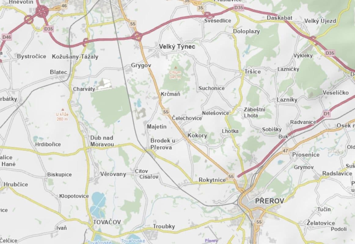 Predaj pozemku 5.044 m², Majetín, Olomoucký kraj Predaj pozemku 5.044 m², Majetín, Olomoucký kraj