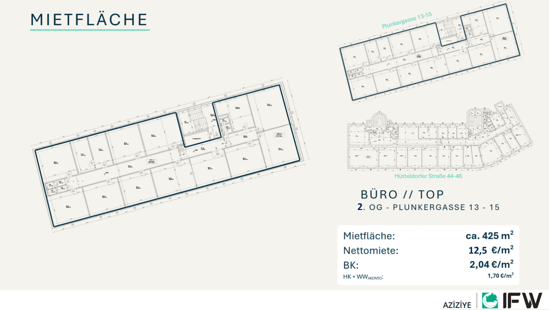 Prenájom kancelárie 425 m², Plunkergasse 13-15, Wien, Viedeň Prenájom kancelárie 425 m², Plunkergasse 13-15, Wien, Viedeň