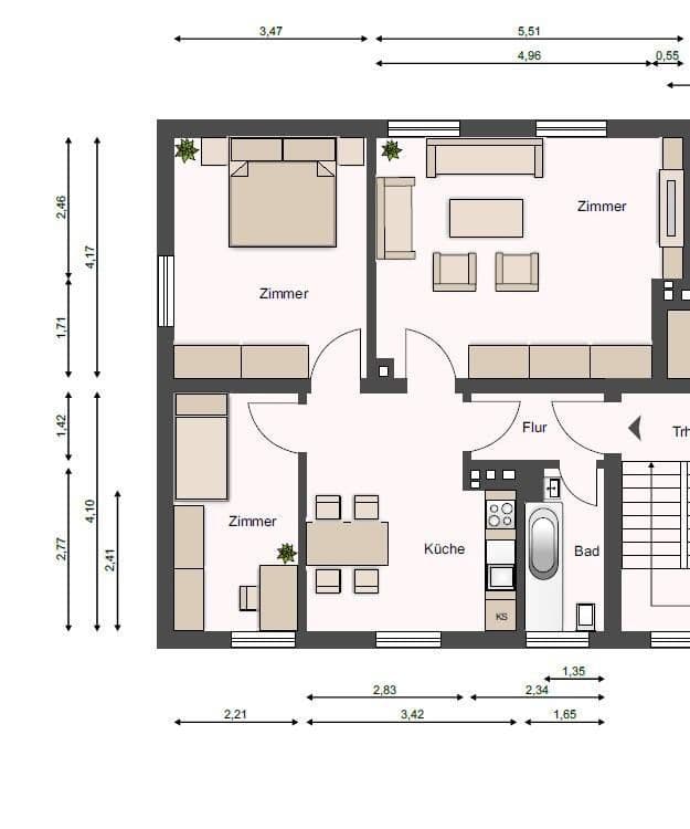 Prenájom bytu 3-izbový 66 m², Billerbecker Straße 51, Einbeck, Dolné Sasko Prenájom bytu 3-izbový 66 m², Billerbecker Straße 51, Einbeck, Dolné Sasko