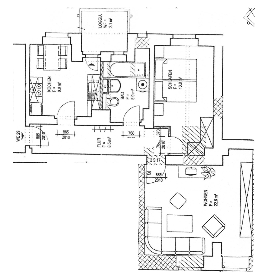 Prenájom bytu 2-izbový 62 m², Gontardweg 137, Leipzig, Sasko Prenájom bytu 2-izbový 62 m², Gontardweg 137, Leipzig, Sasko