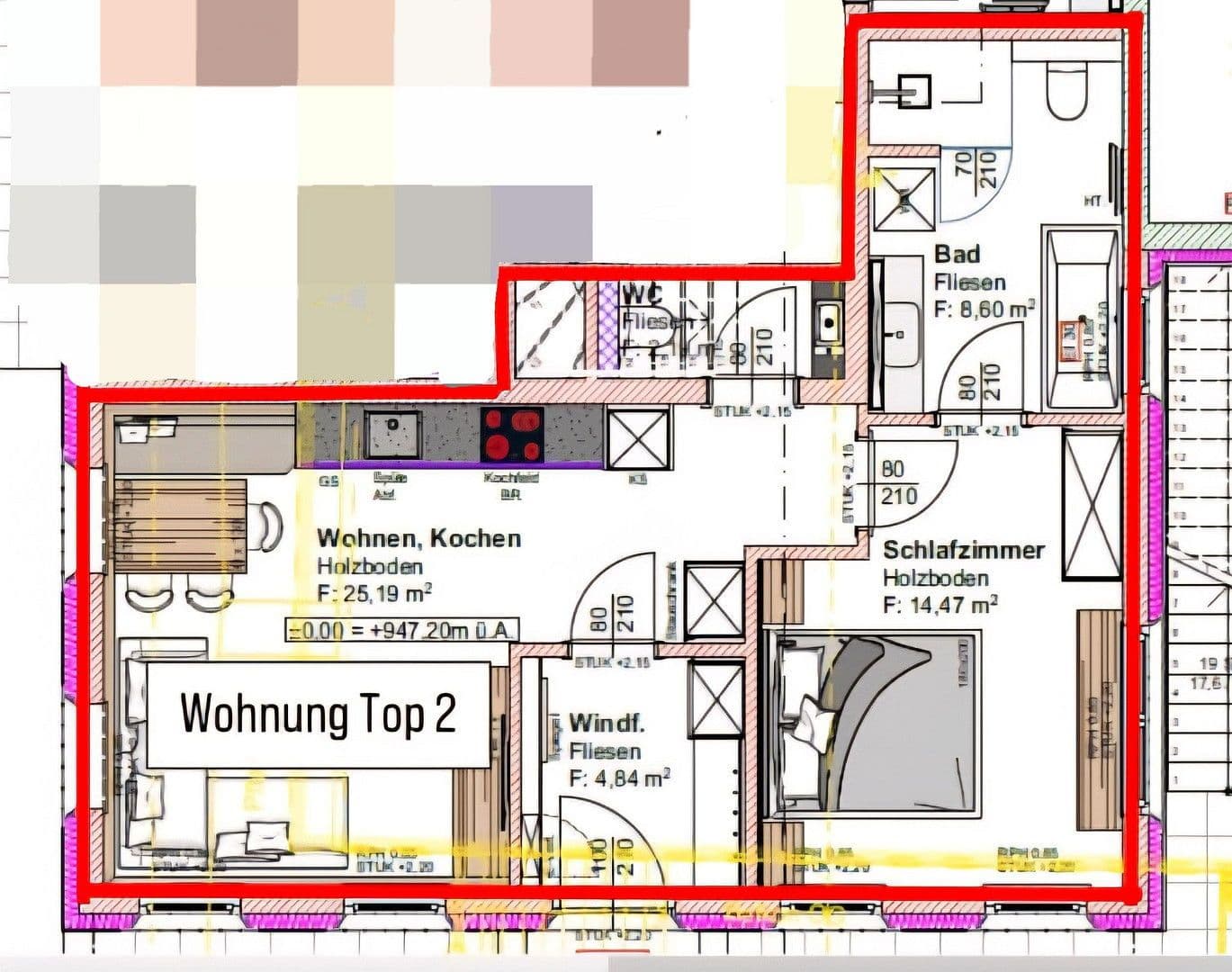 Prenájom bytu 2-izbový 57 m², Hornweg 3, Oberndorf in Tirol, Tirolsko Prenájom bytu 2-izbový 57 m², Hornweg 3, Oberndorf in Tirol, Tirolsko