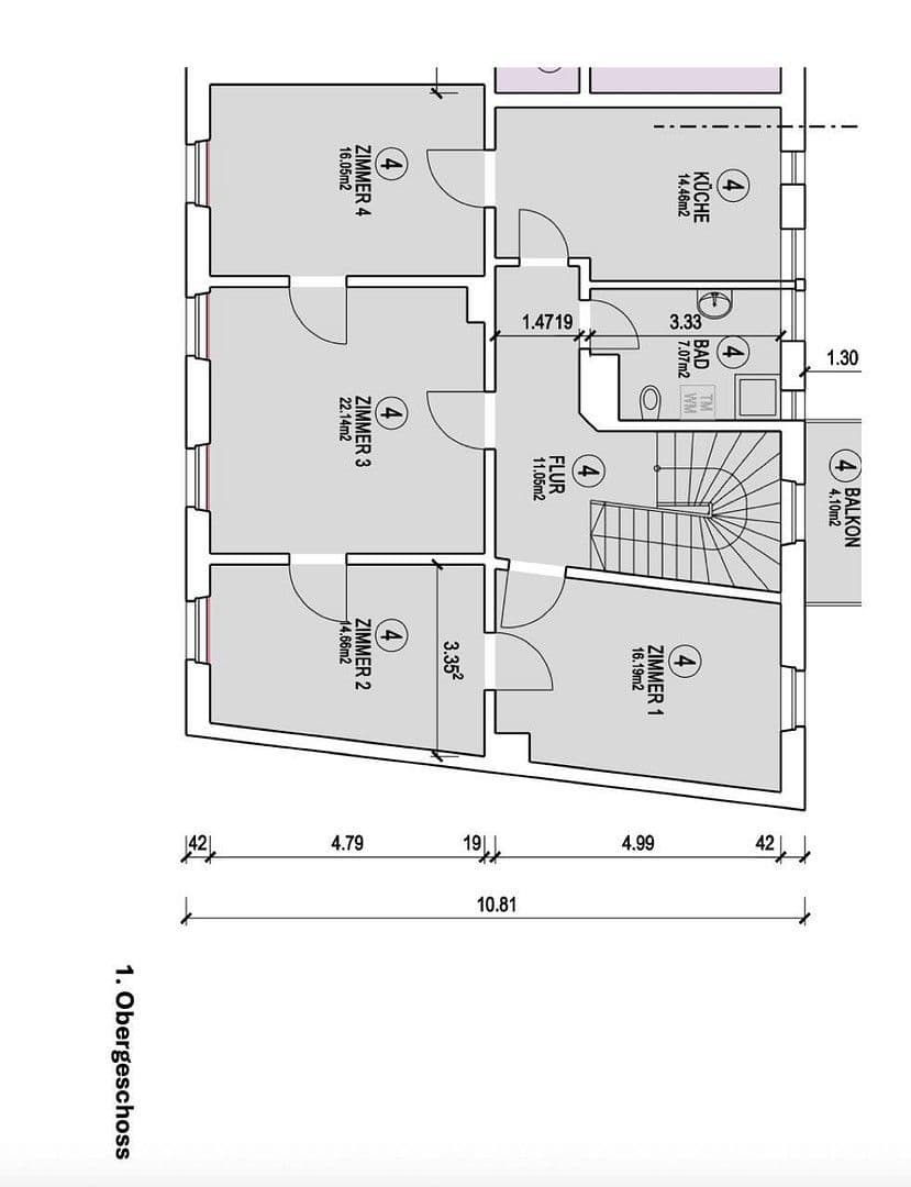 Prenájom bytu 3-izbový 118 m², Bleichstr. 30, Gernsbach, Bádensko-Wurttembersko Prenájom bytu 3-izbový 118 m², Bleichstr. 30, Gernsbach, Bádensko-Wurttembersko
