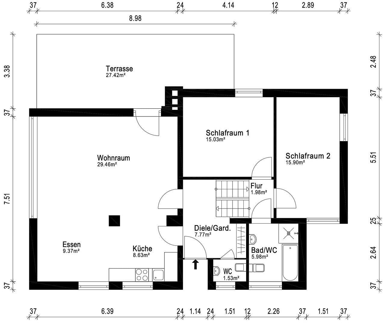 Predaj domu 148 m², pozemek 409 m², Hamburg, Hamburg Predaj domu 148 m², pozemek 409 m², Hamburg, Hamburg