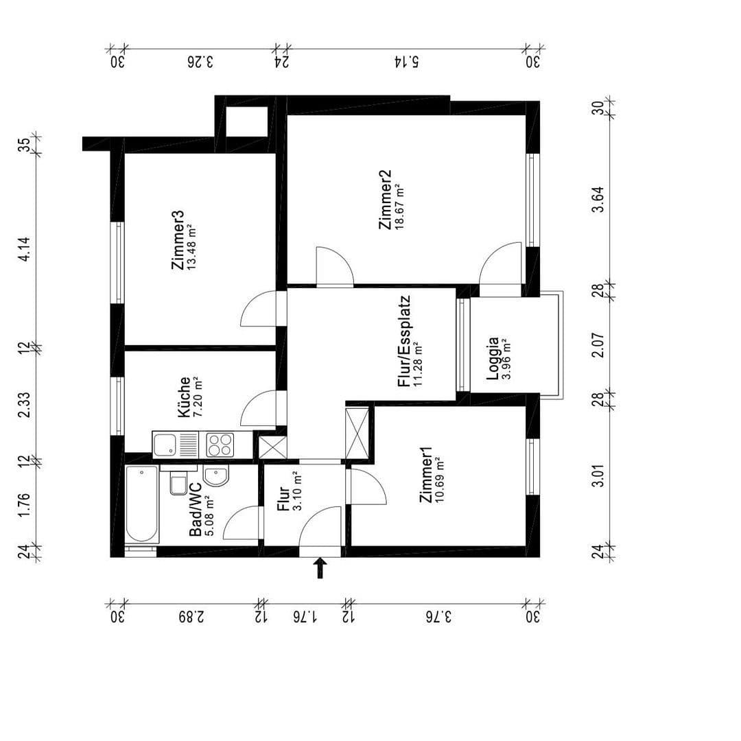 Predaj bytu 3-izbový 71 m², Heusenstamm, Hesensko Predaj bytu 3-izbový 71 m², Heusenstamm, Hesensko