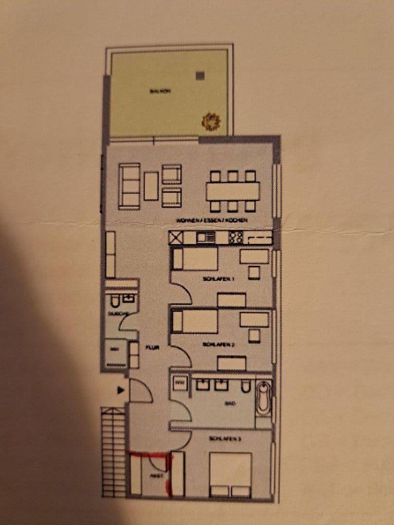 Prenájom bytu 4-izbový 106 m², Fécampring 19, Rheinfelden (Baden), Bádensko-Wurttembersko Prenájom bytu 4-izbový 106 m², Fécampring 19, Rheinfelden (Baden), Bádensko-Wurttembersko