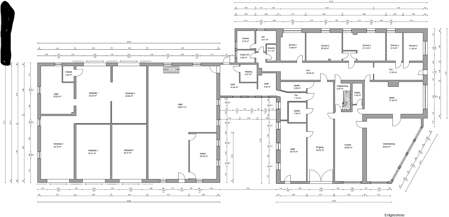 Predaj domu 520 m², pozemek 3.879 m², Versmolderstr. 121, Dissen, Dolné Sasko Predaj domu 520 m², pozemek 3.879 m², Versmolderstr. 121, Dissen, Dolné Sasko