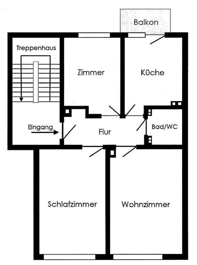 Predaj bytu 3-izbový 60 m², Nürnberg, Bavorsko Predaj bytu 3-izbový 60 m², Nürnberg, Bavorsko