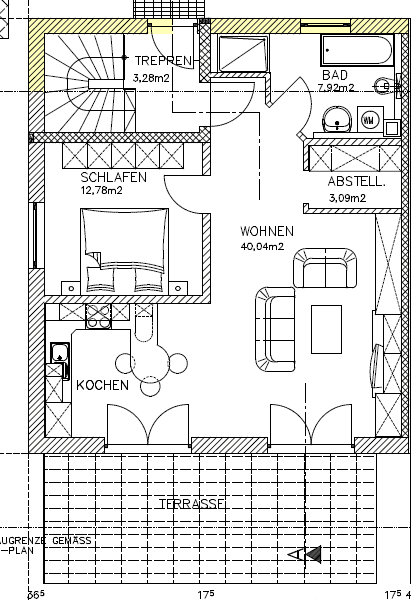 Prenájom bytu 2-izbový 75 m², Kirchbrunner Feld 24, Heldenstein, Bavorsko Prenájom bytu 2-izbový 75 m², Kirchbrunner Feld 24, Heldenstein, Bavorsko