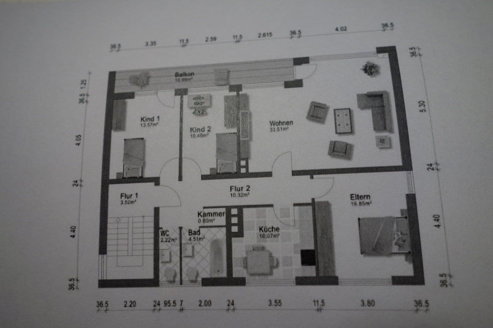 Prenájom bytu 4-izbový 100 m², Harthausen, Bavorsko Prenájom bytu 4-izbový 100 m², Harthausen, Bavorsko