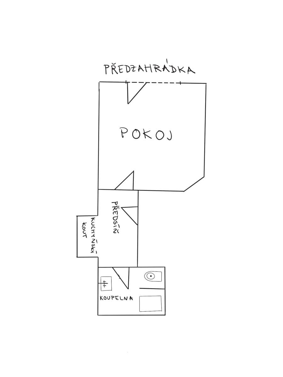 Prenájom bytu 1-izbový 30 m², Hajní, Praha, Praha Prenájom bytu 1-izbový 30 m², Hajní, Praha, Praha