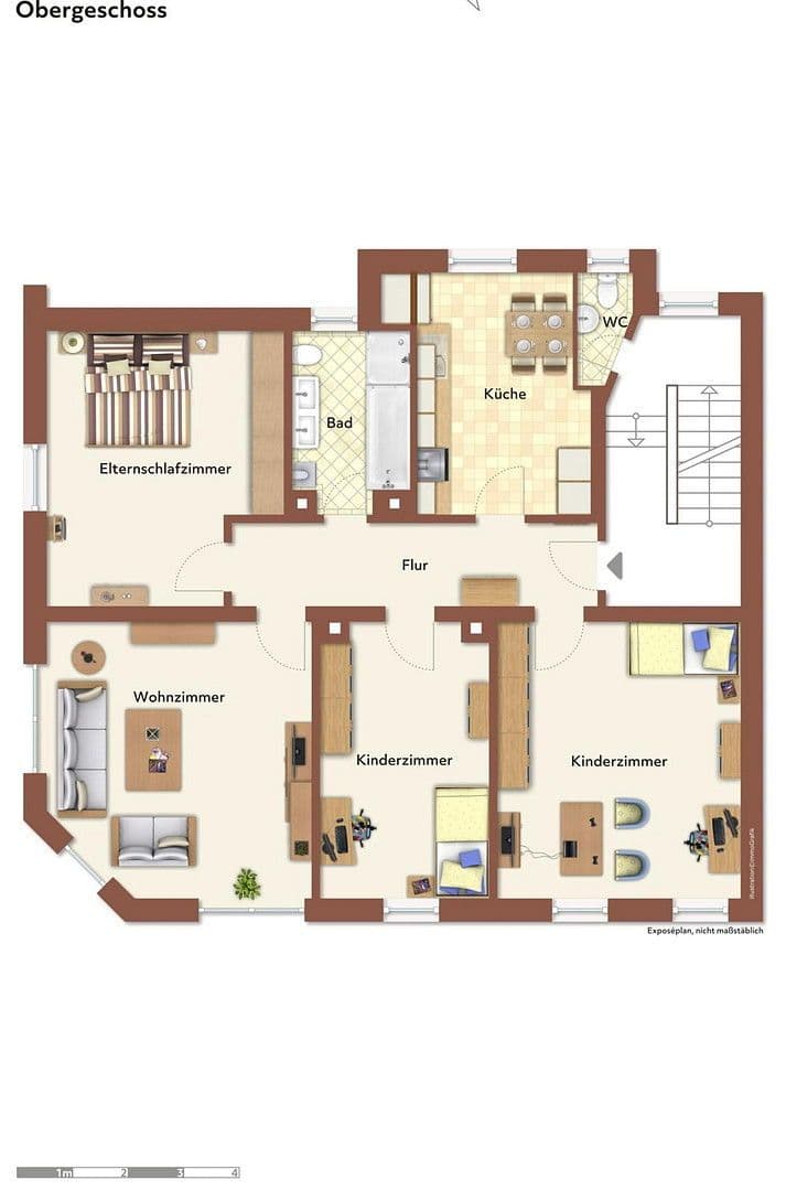 Prenájom bytu 4-izbový 108 m², Paulstr. 14, Speyer, Porýnie-Falcko Prenájom bytu 4-izbový 108 m², Paulstr. 14, Speyer, Porýnie-Falcko