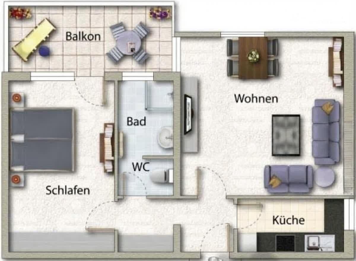 Predaj bytu 2-izbový 60 m², Luitpoldstraße 37, Neu-Ulm, Bavorsko Predaj bytu 2-izbový 60 m², Luitpoldstraße 37, Neu-Ulm, Bavorsko