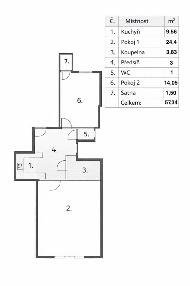 Predaj bytu 2-izbový 61 m², Heřmanova, Praha, Praha Predaj bytu 2-izbový 61 m², Heřmanova, Praha, Praha