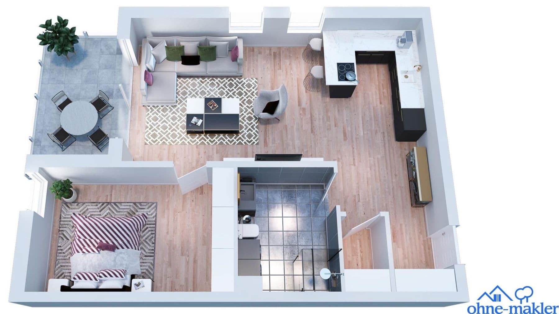 Prenájom bytu 2-izbový 75 m², Frankfurter Straße 17, Biebergemünd, Hesensko Prenájom bytu 2-izbový 75 m², Frankfurter Straße 17, Biebergemünd, Hesensko