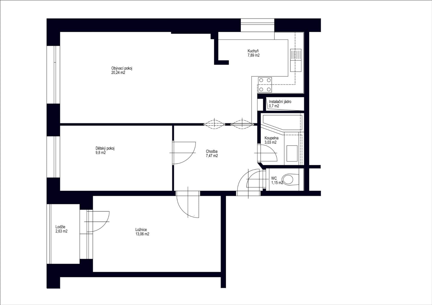 Predaj bytu 3-izbový 66 m², Hráského, Benešov, Středočeský kraj Predaj bytu 3-izbový 66 m², Hráského, Benešov, Středočeský kraj