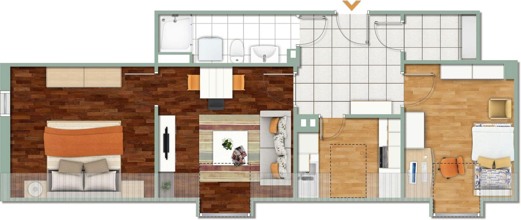 Prenájom bytu 3-izbový 57 m², Anne-Frank-Straße 2a, Mülheim an der Ruhr, Severné Porýnie - Westfálsko Prenájom bytu 3-izbový 57 m², Anne-Frank-Straße 2a, Mülheim an der Ruhr, Severné Porýnie - Westfálsko