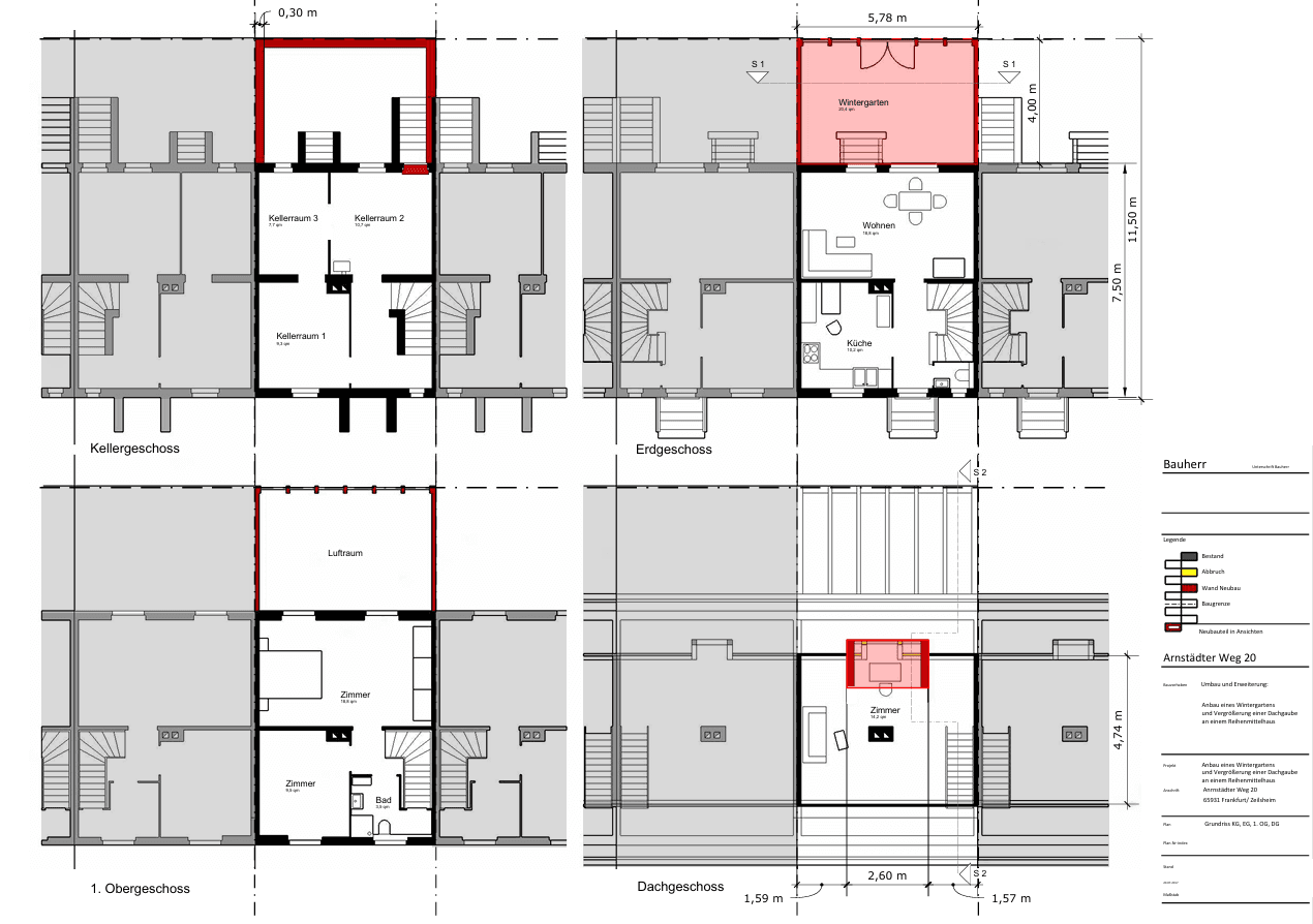 Predaj domu 100 m², pozemek 202 m², Arnstädter Weg 20, Frankfurt, Hesensko Predaj domu 100 m², pozemek 202 m², Arnstädter Weg 20, Frankfurt, Hesensko