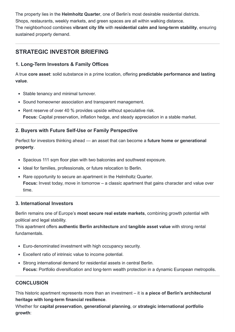 Predaj bytu 3-izbový 112 m², Wichertstr. 69, Berlin, Berlín Predaj bytu 3-izbový 112 m², Wichertstr. 69, Berlin, Berlín