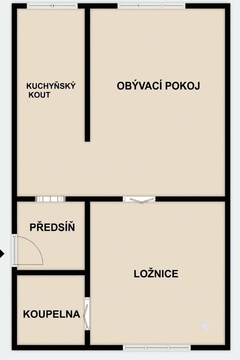 Prenájom bytu 2-izbový 50 m², Ve Struhách, Praha, Praha Prenájom bytu 2-izbový 50 m², Ve Struhách, Praha, Praha