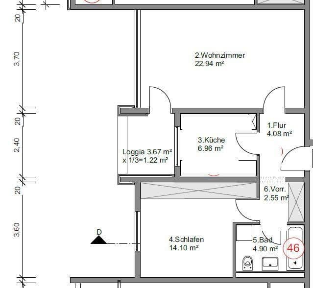 Prenájom bytu 2-izbový 58 m², Heiglhofstraße 86, München, Bavorsko Prenájom bytu 2-izbový 58 m², Heiglhofstraße 86, München, Bavorsko
