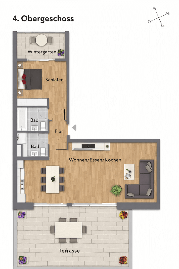 Prenájom bytu 2-izbový 60 m², München, Bavorsko Prenájom bytu 2-izbový 60 m², München, Bavorsko