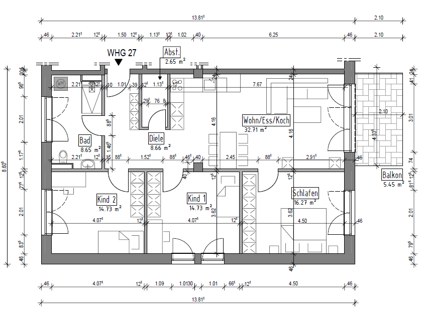 Prenájom bytu 4-izbový 103 m², Meisterstr. 19, Balingen, Bádensko-Wurttembersko Prenájom bytu 4-izbový 103 m², Meisterstr. 19, Balingen, Bádensko-Wurttembersko