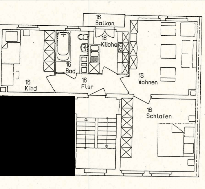 Predaj bytu 3-izbový 61 m², Nürnberg, Bavorsko Predaj bytu 3-izbový 61 m², Nürnberg, Bavorsko